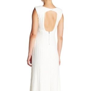 White Sequin Long Dress